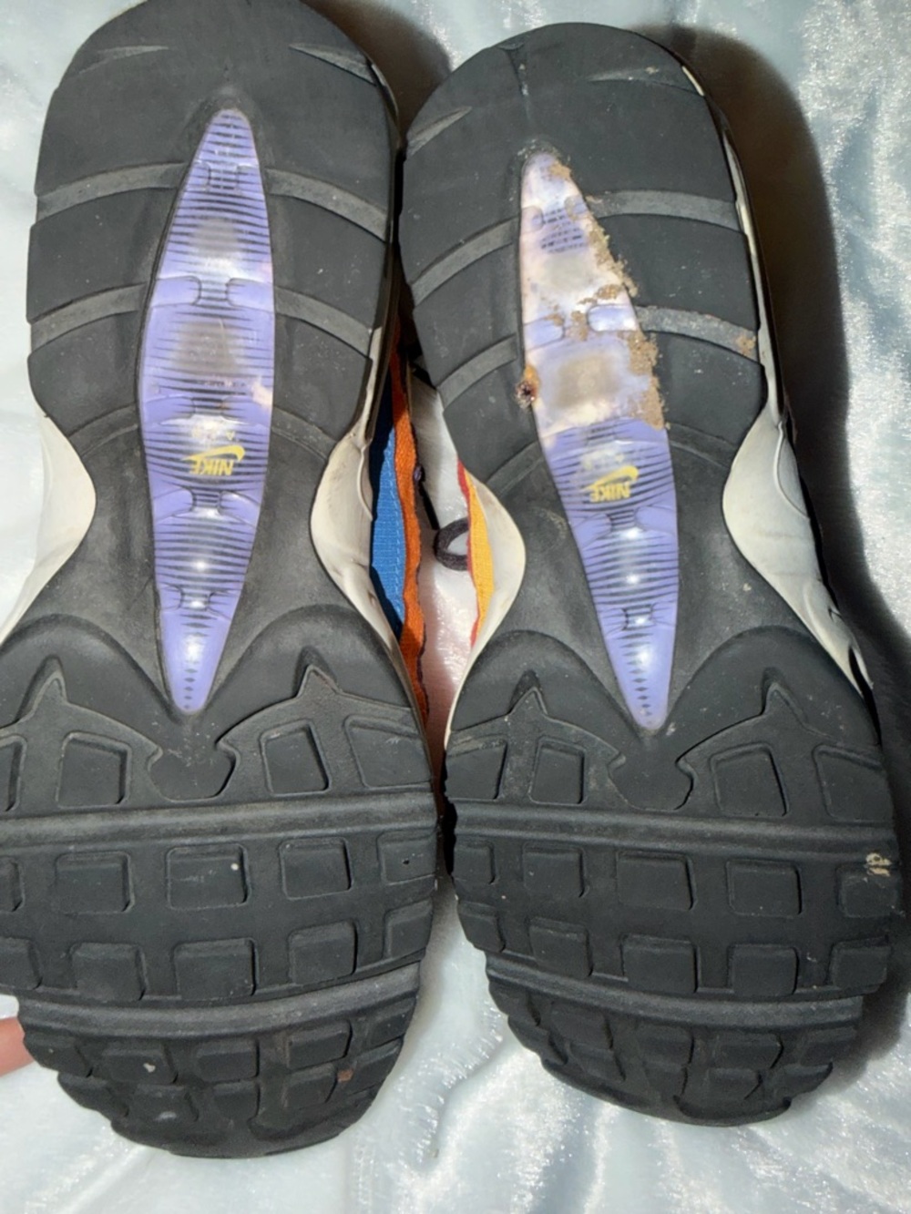 Nike Multicolor Men's Air Max 95 Sneakers - Black/Blue/Yellow/Orange/Purple - Picture 11 of 11